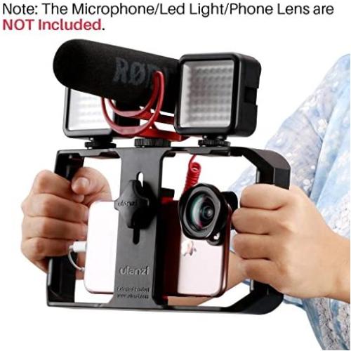 ULANZI U Rig Pro Smartphone Video Rig, Filmmaking Case, Phone Video Stabilizer Grip Tripod Mount for Videomaker Film-Maker Video-grapher for iPhone Xs XS Max XR iPhone X 8 Plus Samsung