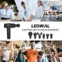 Muscle Massage Gun, Portable Percussion Massager Gun 20 Speeds Handheld Body Muscle Massager, Professional Deep Tissue Massage Gun Lrgiral Le6 Electric Massage Gun for Athletes with 6 Massage Heads Muscle Massage Gun, Portable Percussion Massager Gun 20 Speeds Handheld Body Muscle Massager, Professional Deep Tissue Massage Gun Lrgiral Le6 Electric Massage Gun for Athletes with 6 Massage Heads