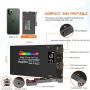 Hagibis RGB LED Video Light, with Built-in Rechargeable Battery,Portable On Camera Light Panel with Aluminium Alloy Body,360° Full Color,CRI/TLCI≥97 2500-8500K,12 Lighting Effect Modes