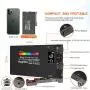 Hagibis RGB LED Video Light, with Built-in Rechargeable Battery,Portable On Camera Light Panel with Aluminium Alloy Body,360° Full Color,CRI/TLCI≥97 2500-8500K,12 Lighting Effect Modes Hagibis RGB LED Video Light, with Built-in Rechargeable Battery,Portable On Camera Light Panel with Aluminium Alloy Body,360° Full Color,CRI/TLCI≥97 2500-8500K,12 Lighting Effect Modes