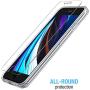 FlexGear Clear Case for iPhone 7 8 SE (2020) and Glass Screen Protector (Clear)