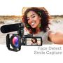 【Designed for Beginners】 Camcorder Video Camera Ultra HD 1080P Vlogging YouTube Digital Recorder Camera with Powerful Microphone, Lens Hood, Separate Battery Charger, 2 Batteries