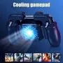 szkn H5 Portable PUBG Mobile Phone Game Controller Joystick Cooling Fan Gamepad for iOS Android