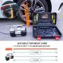 GSPSCN Digital Tire Inflator, Portable Toolbox 12V Air Compressor Pump Heavy Duty Dual Cylinders Car Pump,150Psi Auto Shut-Off with Tire Repair Kit for Auto,SUV,Truck etc