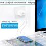 MBYY iPhone Charger MFi Certified Lightning Cable (4 Pack) 6FT Fast Charging Data Sync Transfer Cord with 2 Port USB Plug Wall Charger Travel Adapter Compatible with iPhone 11 Pro Max Xs X XR 8 7 Plus