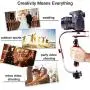 Zerone Video Stabilizer, 3.2cm/1.2inch PRO Handheld Steadycam Video Stabilizer for Digital Camera Camcorder DV DSLR SLR Android Smartphone Gimbal or Any Camera Up to 2.1 lbs