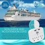 Cruise Power Strip No Surge Protector with USB Outlets - Ship Approved Cruise Accessories Must Have for Travel, Home, Office - Bonus Ebook Included