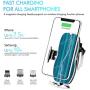 【2020 Upgraded】 Wireless Car Charger, 10W Auto-Clamping Qi Fast Charging Car Mount Charger Air Vent Phone Holder for iPhone SE/11/11 Pro/11 Pro Max/XS Max, Galaxy S20/S20 Plus/Note10, All Smartphone