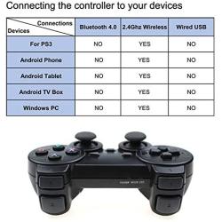 PengShi Wireless Gamepad for Android Phone/Pc/Ps3/Tv Box Joystick 2.4G Joypad Game Controller for Xiaomi Smart Phone Game Accessories (Color : with Stand Red)
