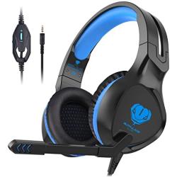 BASEIN Gaming Headset, Noice Cancelling Headphones with Microphones Over Ear Gaming Headset for PS4, Tablet, PC, Laptop, Mobile Phone,Compatible with Nintendo Switch, Xbox One