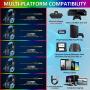 STOON Gaming Headset, for Xbox One PS4 Headset with Noise Canceling Microphone & LED Light, Over-Ear Gaming Headphones with Soft Memory Earmuffs for PC, Mac, Laptop, Nintendo Switch