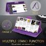 FYY Case for Samsung Galaxy Note 20 Ultra 6.9", Luxury [Cowhide Genuine Leather][RFID Blocking] Wallet Case, Flip Folio Case with Kickstand Function and Card Slots for Galaxy Note 20 Ultra 6.9" Purple