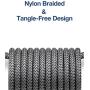 JSAUX Micro USB Cable Android, (2-Pack 6.6FT) Micro USB to USB A High Speed Sync Charger Nylon Braided Cord Compatible Samsung Galaxy S6 S7 Edge J7 Note 5,Kindle,LG,Xbox,PS4,Camera,Smartphones(Grey)