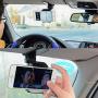 Sun Visor Car Cell Phone Holder, Universal 360 Rotating Car Mount Support Clip Bracket Compatible for iPhone Xs/Xs Max/Xr/X/8/7/6 Samsung Note 9/8/5 Galaxy S9/S8/S7/S6 Moto Z3 Smartphones GPS (Black)