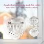 Randon Mini Kalimba, 8 Keys Finger Thumb Piano Builts-in EVA High-performance Protective Box, Special Gift for Kids, Adults and Beginners.(Love-8)