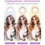 Selfie Ring Light, BlitzWolf Selfie Light with 40 LED & 4 Lighting Modes Rechargeable Clip on Circle LED Light Portable Circle Light for Phone Laptop iPad Photography Video Makeup(White)