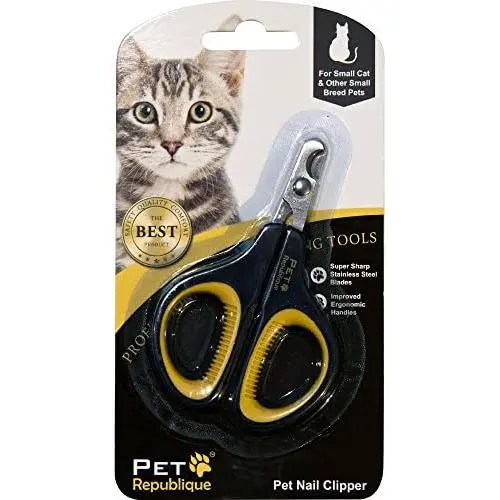 Pet Republique Cat Nail Clippers – Professional Claw Trimmer for Cat, Kitten, Hamster, Small Breed Animals - Mini Clipper Design Pet Republique Cat Nail Clippers – Professional Claw Trimmer for Cat, Kitten, Hamster, Small Breed Animals - Mini Clipper Design