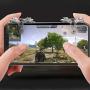 Newseego Mobile Game Controllers, Phone Triggers for Android & iOS, Shooter Sensitive Mobile Gaming Joysticks Aim & Fire Trigger for Knives Out/Rules of Survival (1 Pair Mobile Triggers) - Grey