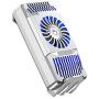 Fanbiya Cell Phone Cooler, Mobile Gaming Cooling Rapid Chill Thermo-Electric Cooler PUBG COD USB Powered Quiet Cooler for Android iOS Chicken Dinner (Silver)
