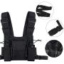 Clape Radio Chest Harness Trdio Universal Hands Free Walkie Talkies Accessories Front Pack Pouch Holster Vest Rig for Two Way Radio Walkie Talkie