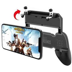 Awaqi Upgrade Mobile Game Controller Gaming Fire/Aim Triggers Shooting Game Phone Grip Holder Game Grip for 4.5-6.5inch Phones Compatible with PUBG Mobile/Fortmite/Knives Out/Rules of Survial