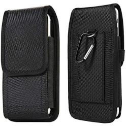 Universal Nylon Large Cell Phone Case Belt Holster Holder Pouch for Samsung Galaxy A10S A11 A30S A31 A51 A50 S20+ S10+ S9 Plus, iPhone 11 Pro Max/XS Max 8 Plus, LG V50S V40 G8S ThinQ Stylo 5X 5 4 -L