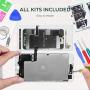 HTECHY Compatible with iPhone 8 Plus Screen Replacement White- Compatible for iPhone 8 Plus Touch Screen Display Assembly with Complete Repair Tools Kit + Screen Protector(5.5 Inch)