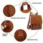 Zebella Vegan Leather Backpack Purse Vintage Laptop Bookbag for Women Men Zebella Vegan Leather Backpack Purse Vintage Laptop Bookbag for Women Men