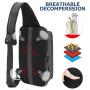Sling Bag for Men Chest Bag for Teens Single Shoulder Bag Casual Daypack Crossbody Bag PU Sling Backpack Sport Daypack