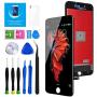 Keytas for iPhone 7 Screen Replacement Kit Black 4.7" LCD Display Compatible with iPhone 7 Touch 3D Screen 4.7 Inch Digitizer Frame Assembly with Free Repair Tools Kit+ Screen Protector (Black)