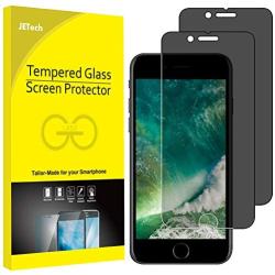 JETech Privacy Screen Protector for iPhone 8 Plus and iPhone 7 Plus, Anti-Spy Tempered Glass Film, 2-Pack