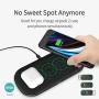 CHOETECH Dual Wireless Charger, 5 Coils Qi Certified Fast Wireless Charging Pad Compatible with iPhone SE 2020/11/11 Pro/11 Pro Max/XS Max/X, Galaxy S20+/S10/Note 10, AirPods Pro(Adapter Included)