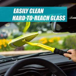 Invisible Glass 99031 Reach and Clean Tool Combo Kit - Window Wand Glass Cleaning Tool for Windshields, Invisible Glass Cleaner for Auto Glass, Clean and Reach Tool for Hard-to-Reach Places