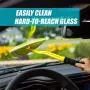 Invisible Glass 99031 Reach and Clean Tool Combo Kit - Window Wand Glass Cleaning Tool for Windshields, Invisible Glass Cleaner for Auto Glass, Clean and Reach Tool for Hard-to-Reach Places