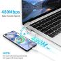 USB C Magnetic Adapter, iSkey 9 Pins Magnetic USB C Adapter Support USB PD 100W Quick Charge and 480Mb/s Data Transfer Compatible with MacBook Pro/Air, 2019 iPad Pro and More USB Type C Devices