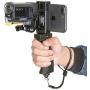 Fantaseal Ergonomic Action Camera Hand Grip Mount w/Smartphone Clip Compatible with Sony FDR X-3000V X1000VR HDR AS 300 AS-10/15 /20/30/50/100 Action Cam Nikon Keymission Hand Grip Handheld Holder