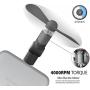 Mini Phone Fan, Wuedozue 180 Rotating Portable Cool Cooler Mobile Phone Fan Compatible with iPhone 11/11 Pro/11 Pro Max/X/Xs/Xr / 8/8 Plus / 7/7 Plus / 6 / 6s / iPad and More (Black)