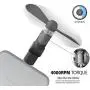 Mini Phone Fan, Wuedozue 180 Rotating Portable Cool Cooler Mobile Phone Fan Compatible with iPhone 11/11 Pro/11 Pro Max/X/Xs/Xr / 8/8 Plus / 7/7 Plus / 6 / 6s / iPad and More (Black)