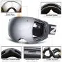 ZIONOR X4 Ski Snowboard Snow Goggles Magnet Dual Layers Lens Spherical Design Anti-Fog UV Protection Anti-Slip Strap for Men Women