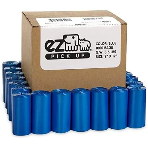 EZ Pet Waste Disposal Bags - 1000 Dog Poop Pick Up Bags EZ Pet Waste Disposal Bags - 1000 Dog Poop Pick Up Bags