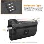 Bicycle Handlebar Front Frame Bag - Transparent Waterproof Touch Screen Mobile Phone Bag, and Reflective Stripe Polyester Bag, Safe Night Riding for Road Mountain Bike Outdoor