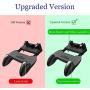 Mobile Game Controller Integrated gampad and Phone triggers Aim Trigger Fire Buttons L1R1 Shooter Sensitive Joystick Portable Controller Gamepad with Triggers