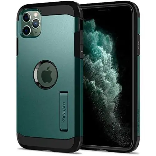Spigen Tough Armor Designed for Apple iPhone 11 Pro Max Case (2019) - XP Midnight Green