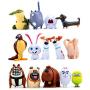 14 Pcs Secret Life of Pets Movie Toy Figures Collection Gift Cupake Toppers Party Supplies Birthday