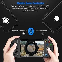 Mobile Game Controller, BEBONCOOL Android Controller for PUBG, Supports iPhone/iOS/Android, Wireless Mobile Controller for Android Games, Mobile Gaming Controller Works Mobile Key Mapping