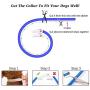 USB Rechargeable LED Dog Collar - Glowing Pet Safety Collar Silicone Cuttable Light Up Dog Collar Lights for Night Dog Walking