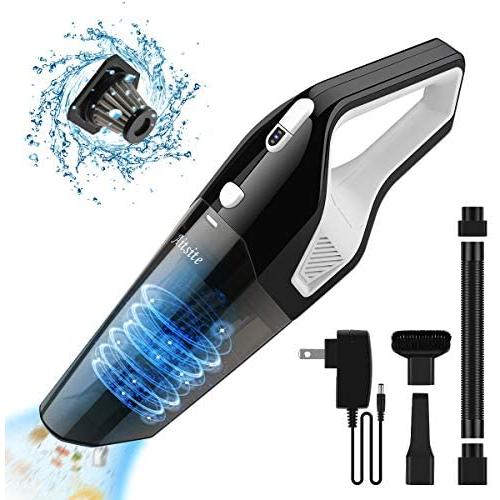 Aitsite Cordless Handheld Vacuum,8KPA Portable Rechargeable Car Vacuum Cleaner Powerful Suction Car Vacuum Cleaner Mini Hand Held Wet and Dry Vacuum for Home Household Car Cleaning 03