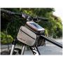 XIAOPING Bicycle Bag, Bicycle Bag, Tube Bag, Mountain Bike, Front Beam, Mobile Phone Bag, Riding Bag, Riding Equipment, Accessories, Suitable for Mobile Phones Within 6.0 Inches