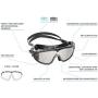 Cressi Adult Wide View Silicone Anti-UV Swimming Mask | Skylight: Created in Italy