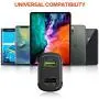 USB Car Charger Adapter - Quick Charge 3.0, Mini Dual USB Car Charger 5.4A/30W for iPhone XS/MAX/XR/X/8/7/6/Plus, iPad Pro/Air/Mini, Samsung Galaxy S10/S9/S8/S7/S6,Note9/Note8,Nexus,etc USB Car Charger Adapter - Quick Charge 3.0, Mini Dual USB Car Charger 5.4A/30W for iPhone XS/MAX/XR/X/8/7/6/Plus, iPad Pro/Air/Mini, Samsung Galaxy S10/S9/S8/S7/S6,Note9/Note8,Nexus,etc